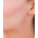PENDIENTES PAR CIRCONITA 3 MM GOLDEN - 25055103.2