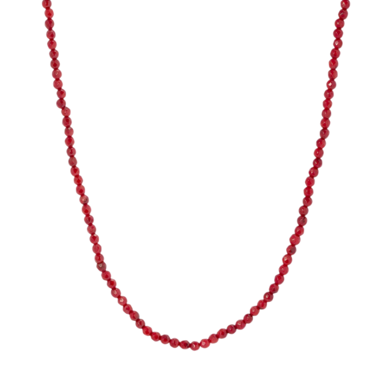 CADENA V&V BOLAS CORAL SINTETICO ROJO - X4855240