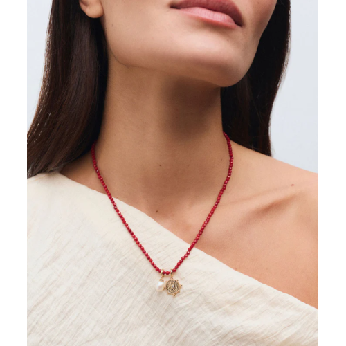 CADENA V&V BOLAS CORAL SINTETICO ROJO - X4855240