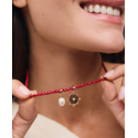 CADENA V&V BOLAS CORAL SINTETICO ROJO - X4855240