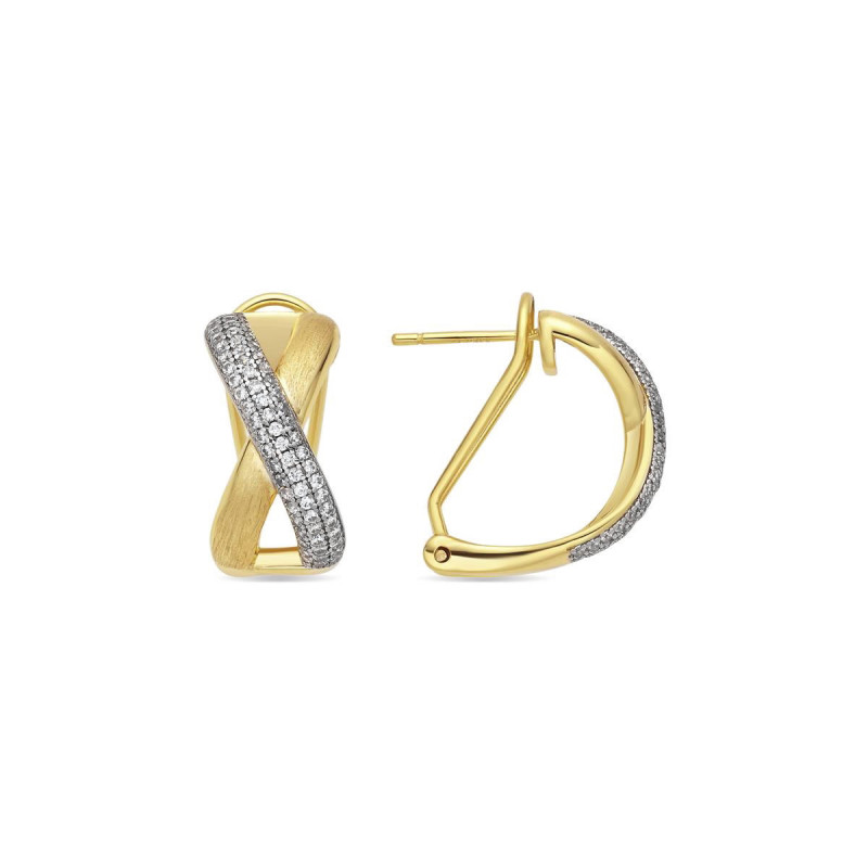PENDIENTES BEVER PLATA DE LEY 925  - ET650Y0000