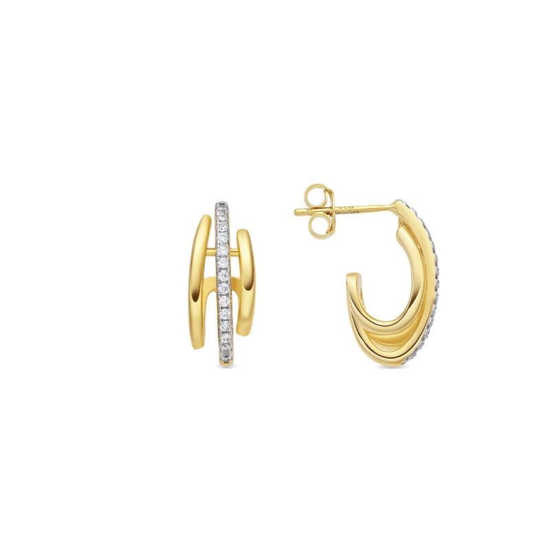 PENDIENTES THADEA PLATA DE LEY 925 - EO184Y0000