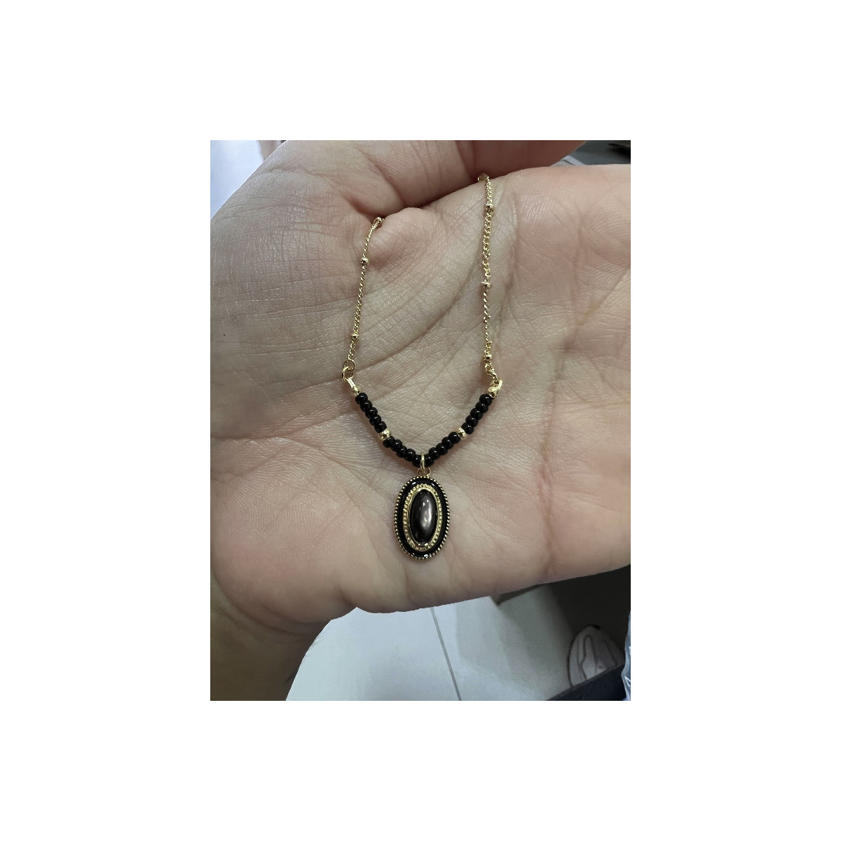 Collar Les Georgettes Bolas Negras - 70437281915045