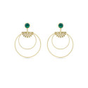 PENDIENTES LUXENTER MOBU BAÑO ORO 18KTES - SGEM0769700