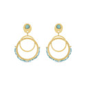 PENDIENTES LUXENTER KHARAJ BAÑO ORO 18 KTES - SGEM0789400