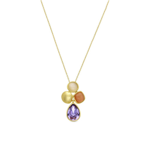 COLLAR LUXENTER VARGAE BAÑO ORO 18 KTES - SGNU029C0900