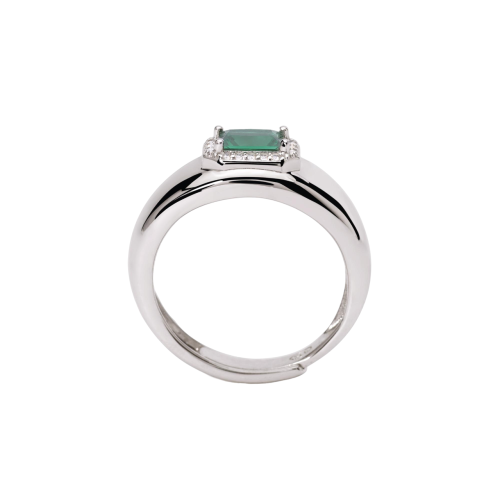 ANILLO MABINA PLATA ESMERALDA - 523272