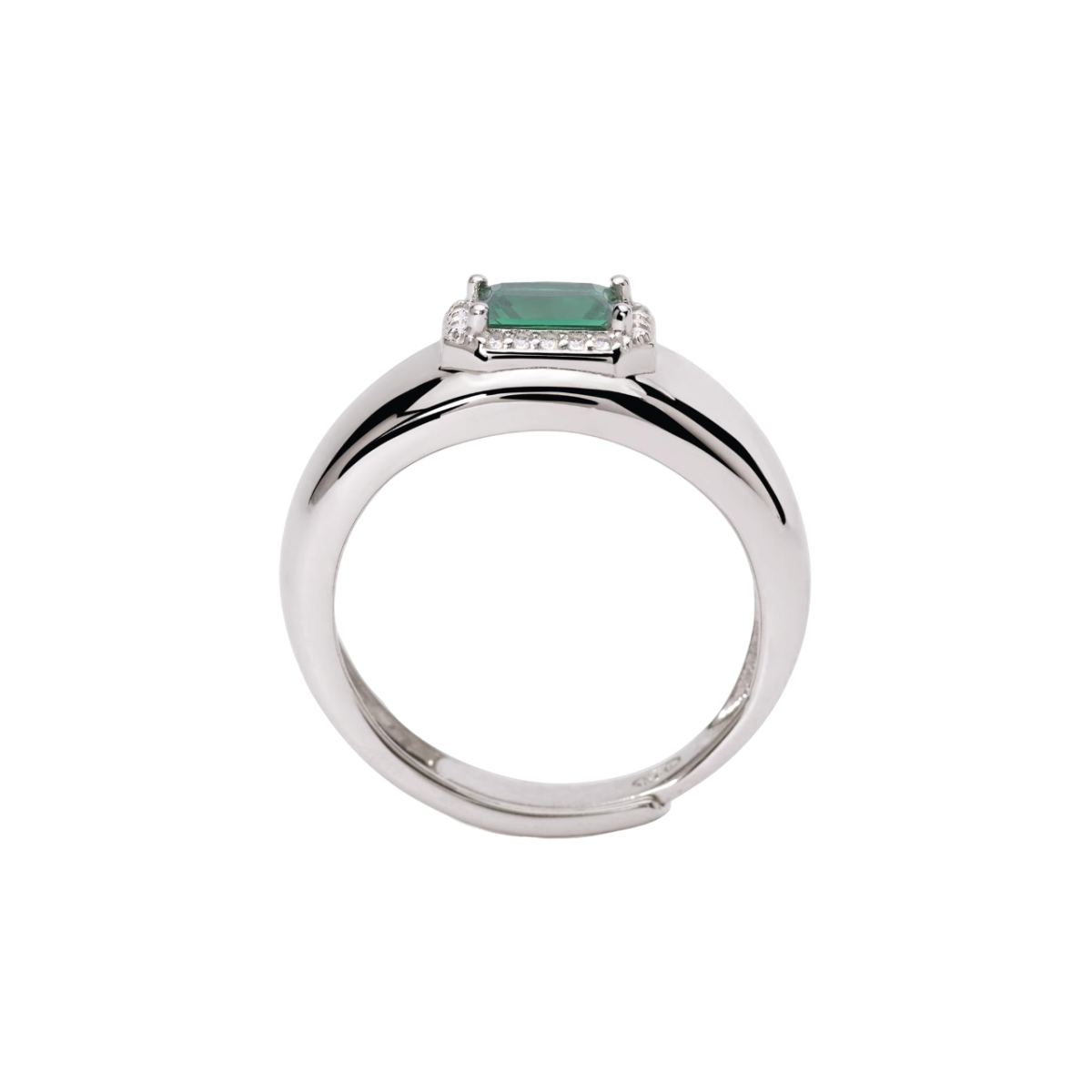 ANILLO MABINA PLATA ESMERALDA - 523272