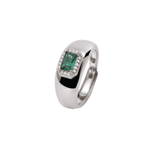 ANILLO MABINA PLATA ESMERALDA - 523272