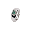 ANILLO MABINA PLATA ESMERALDA - 523272