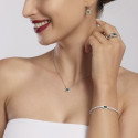 ANILLO MABINA PLATA ESMERALDA - 523272