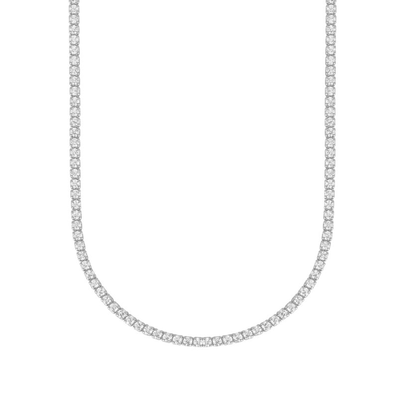 COLLAR MABINA PLATA MINI TENIS